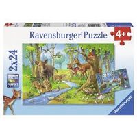 Пазл Лесные жители 2х24 шт., Ravensburger