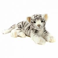 Детеныш белого тигра лежащий 36 см, Hansa