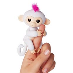 Интерактивная обезьянка София (белая),Fingerlings Happy monkey, 12 см