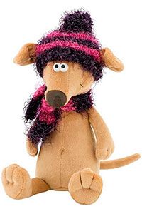 Собака Чуча в фиолетовой шапке, 30 см, ORANGE exclusive