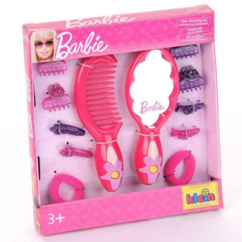 BARBIE набор с зеркалом 12 предметов в коробке, KLEIN