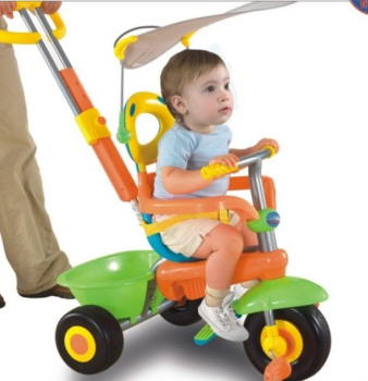 Велосипед трехколесный Smart trike Plus салатовый с оранжевым, Smart Baby Toys