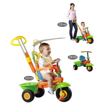 Велосипед трехколесный Smart trike Plus салатовый с оранжевым, Smart Baby Toys