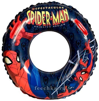 Большой плавательный круг Spiderman с ручками