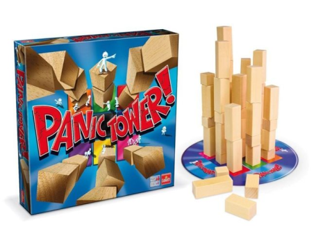 Игра настольная Panic Tower Неровная башня, Goliath