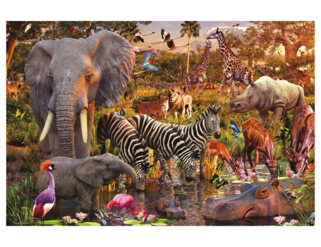 Пазл МИР ЖИВОТНЫХ АФРИКИ, Ravensburger