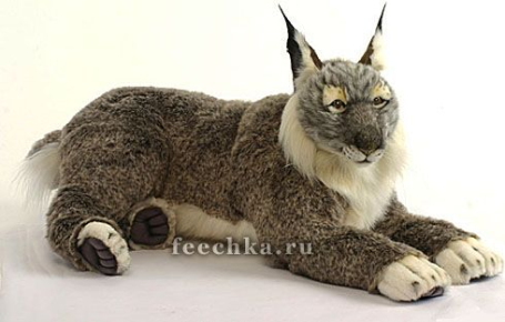 Мягкая игрушка Рысь лежащая, Hansa