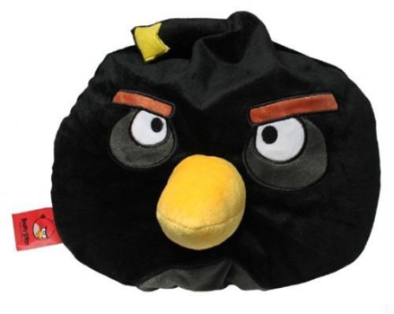 Декоративная подушка Black bird Angry Birds