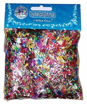 Конфетти разноцветное фольгированное,  50г