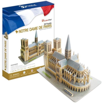 Пазл 3D Нотердам де Пари (Франция), CubicFun