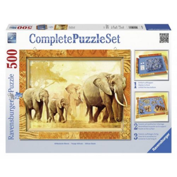 Пазл Африканские гиганты 500 эл.+ рамка, Ravensburger