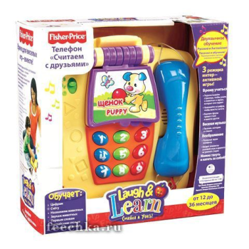 Обучающий телефон Смейся и учись, FISHER PRICE