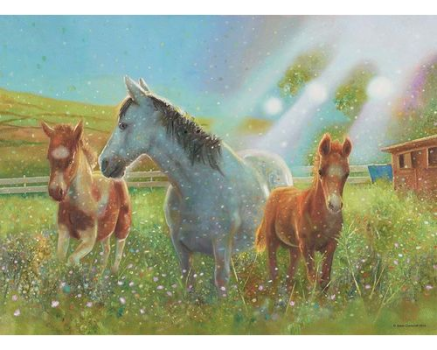 Пазл Лошади в лучах солнца XXL 100 шт., Ravensburger