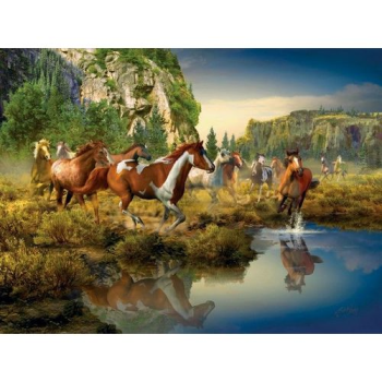 Пазл Дикие лошади, Ravensburger