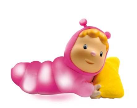 Кукла-ночник розовый (свет, звук), 22х17х14 см, Smoby
