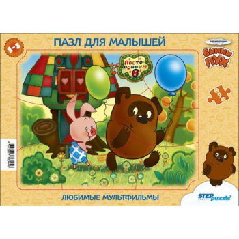 Пазл для малышей Baby Step Любимые мультфильмы, Step Puzzle
