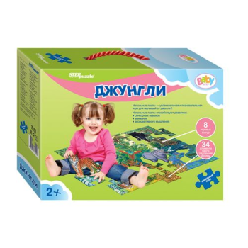 Напольный пазл Джунгли 34 эл., Step Puzzle