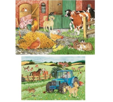 Пазл на ферме 2х24 шт., Ravensburger