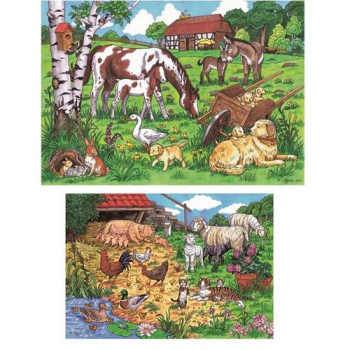 Пазл Поездка в деревню 2х24 шт., Ravensburger