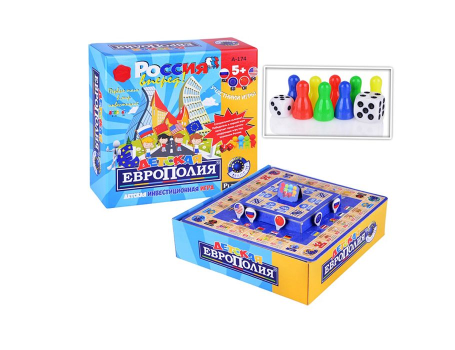 Детская европолия настольная игра, PlayLand