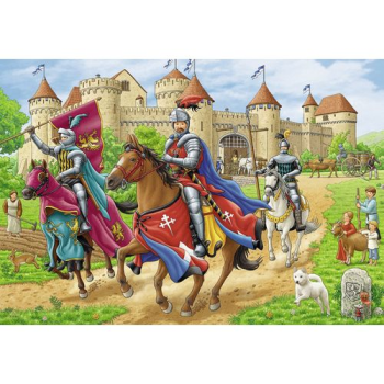 Пазл Рыцари, 2х24, Ravensburger