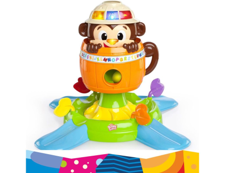 Развивающая игрушка Обезьянка в бочке, Bright Starts