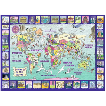 Пазл Большая карта мира XXL, 300 шт, Ravensburger
