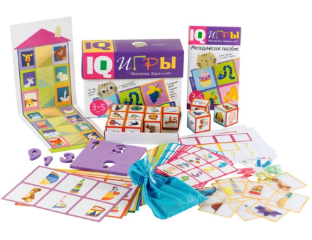 Обучающий набор Сундучок с IQ играми. Математика. Форма и счет, Айрис-Пресс