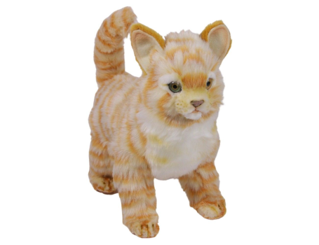 Мягкая игрушка Котенок стоящий рыжий 30 см, Hansa