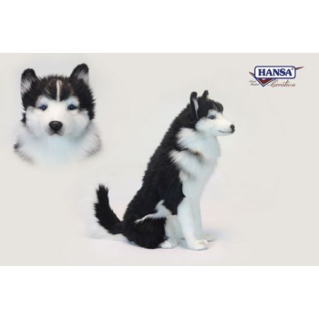 Мягкая игрушка Хаски сидящая 37 см, Hansa