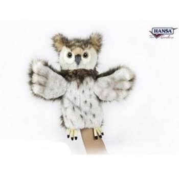 Сова, игрушка на руку 34 см, Hansa