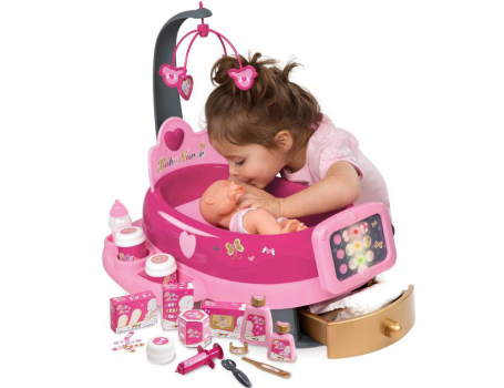 Игровой набор по уходу за куклой Baby Nurse (свет, звук), 22 предмета, Smoby