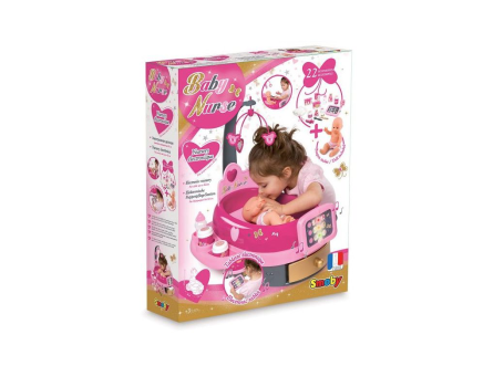 Игровой набор по уходу за куклой Baby Nurse (свет, звук), 22 предмета, Smoby