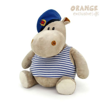 Мягкая игрушка Бегемот Десантник 15 см, Orange Exclusive