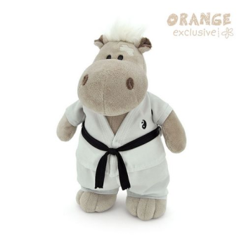Мягкая игрушка Бегемот Каратист 50 см, Orange Exclusive