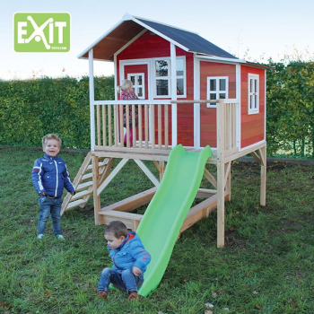 Игровой дом с горкой красный, Exit