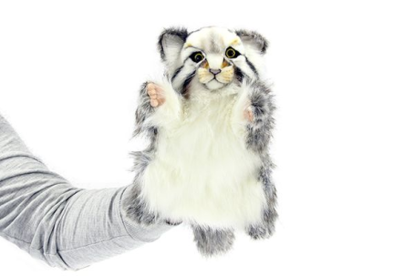 Котенок Манула, игрушка на руку 40 см, Hansa