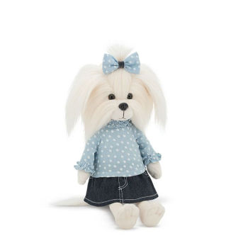 Мягкая игрушка собачка Lucky Mimi Джинсовое лето, 25 см, Orange Toys