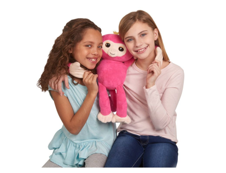 Обезьянка-обнимашка (розовая), WowWee