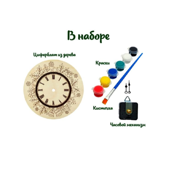 Часы-раскраска. Новогодние
