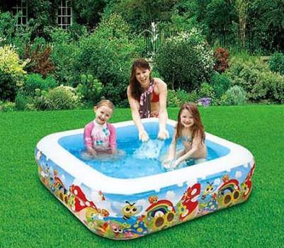 Надувной квадратный бассейн Жуки в саду, Summer Escapes