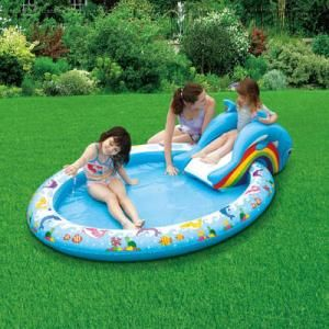 Надувной бассейн с горкой, Summer Escapes