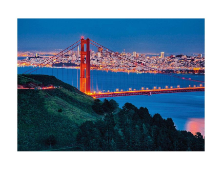 Пазл глянцевый Сан Франциско, Золотой мост, Ravensburger