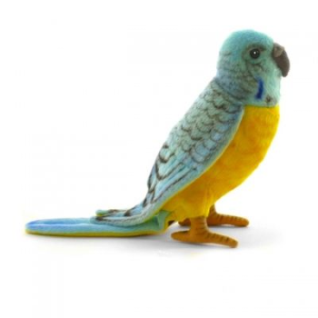 Мягкая игрушка Волнистый попугай зеленый 15 см, HANSA