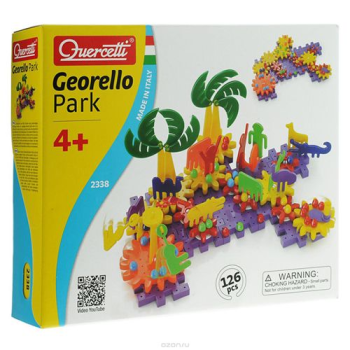 Конструктор "Парк Джиорелло" из 126 элементов в форме геометрических фигур и животных, QUERCETTI