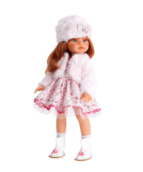 Кукла Эмили зимний образ, рыжая, 33 см, Juan Antonio