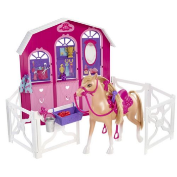 Barbie и сестры в сказке о пони: конюшня и лошадь, Mattel