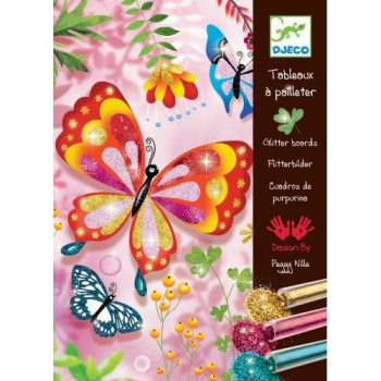 Раскраска Блестящие бабочки, Djeco