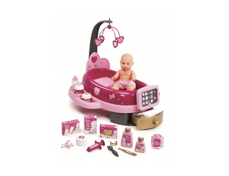Игровой набор по уходу за куклой Baby Nurse (свет, звук), 22 предмета, Smoby