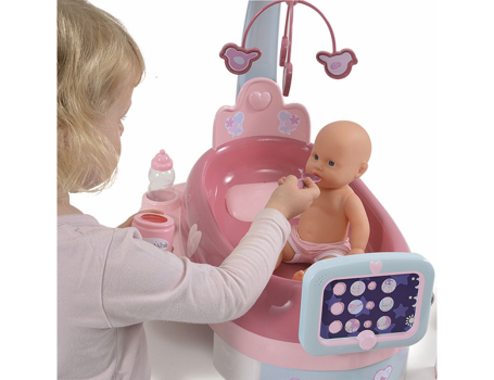 Игровой набор по уходу за куклой Baby Nurse (свет, звук), 22 предмета, Smoby